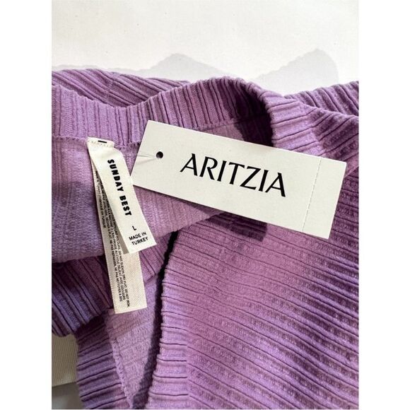 nwt aritzia sunday best since seamless bandeau top amethyst lilac purple size L - Picture 4 of 4